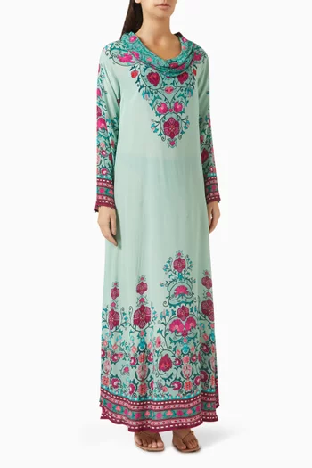 Banera Kaftan in Bemberg Crepe