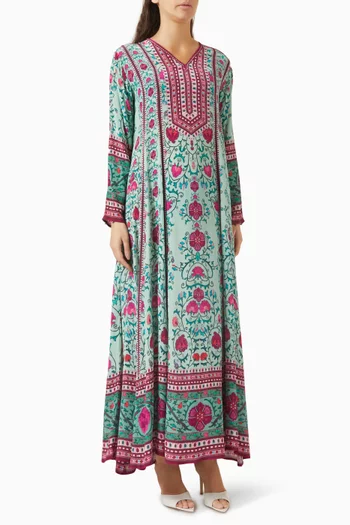 Lavanya Kaftan in Bemberg Crepe