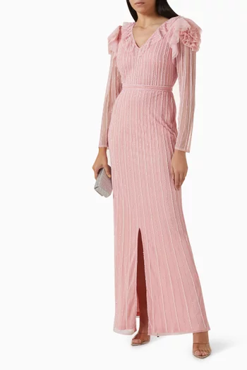 Bead-embellished Gown