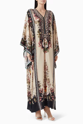 Beatrice Embellished Kaftan in Silk