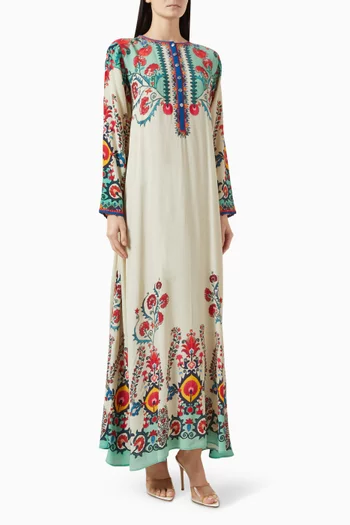 Caprice Kaftan in Bemberg Crepe