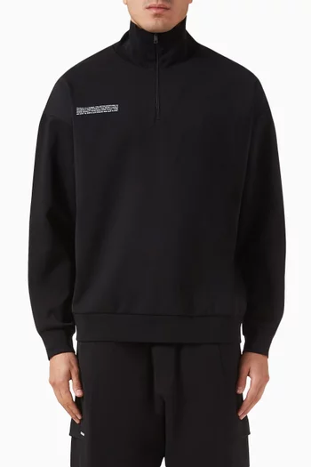 DNA Half-zip Sweatshirt in Double Jersey