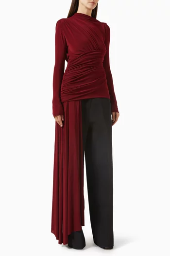 Elara Draped Top in Jersey