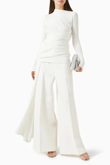 Elara Draped Top in Jersey