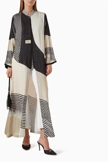 Printed Abaya in Silk