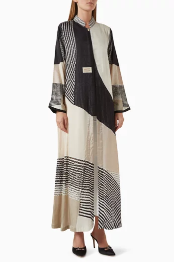 Printed Abaya in Silk
