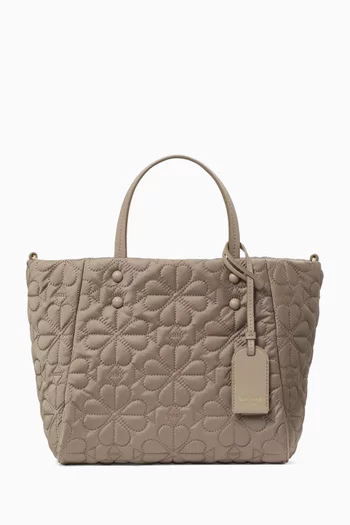 Small Tilly Tote in Quilted Fabric