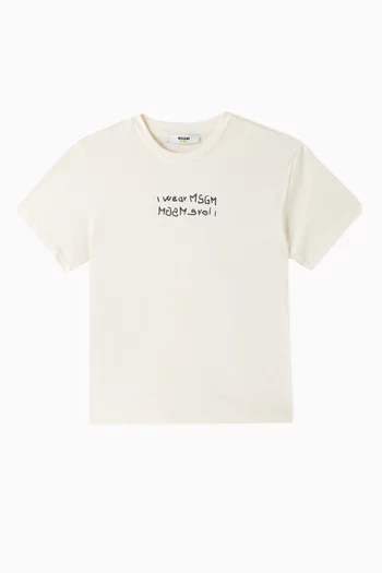 Logo T-shirt in Cotton-jersey