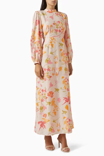 Dahlia Floral-print Maxi Dress