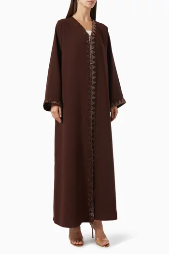 Triangle Bead Abaya in Cotton