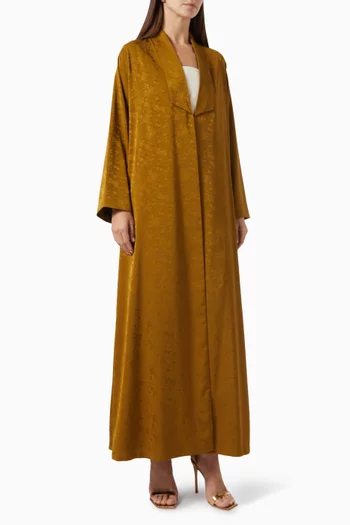 Floral Embossed Zainah Cut Abaya