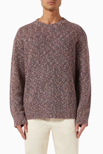 Wilde Crewneck Sweater in Twisted Rib-knit