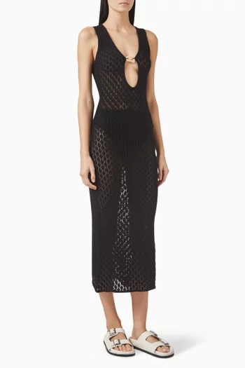 Abaco Crochet Maxi Dress in Organic Cotton