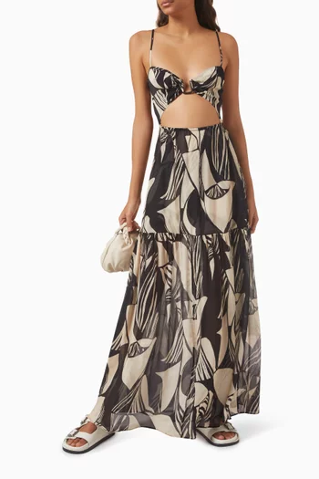 Casablanca Maxi Dress in Chiffon