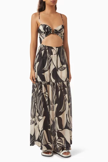 Casablanca Maxi Dress in Chiffon