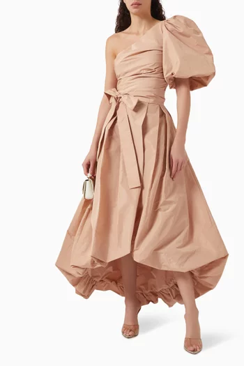 Magnanina One-shoulder Top in Taffeta