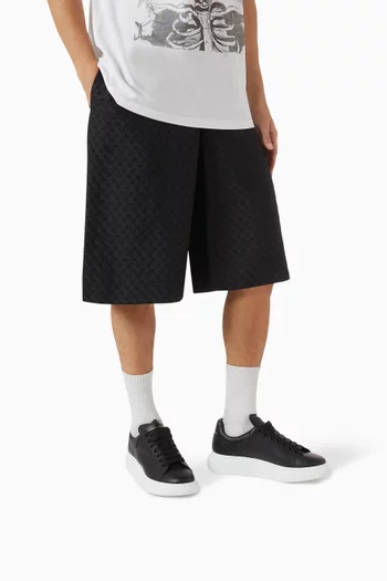 Oversized Sneakers in Calf Leather