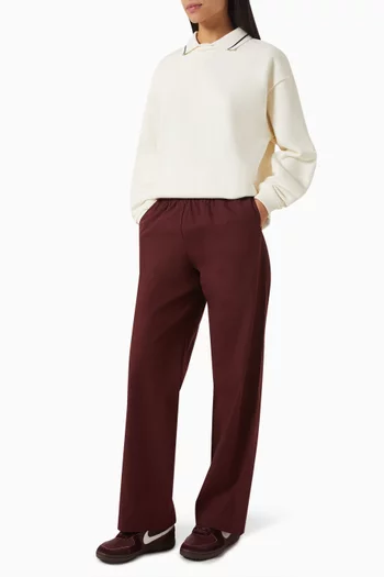 Oversized Collar Sweatshirt in Organic Cotton