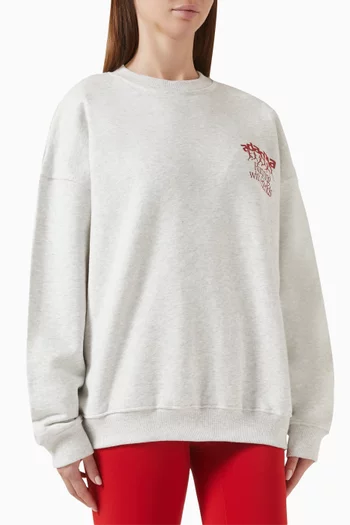 Oversized Runners Sweatshirt in Organic Cotton