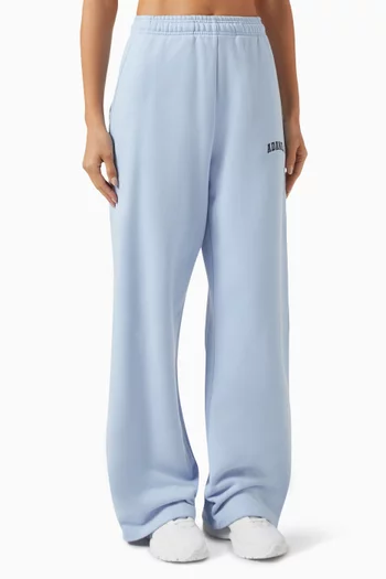 Varsity Straight-leg Sweatpants in Organic Cotton