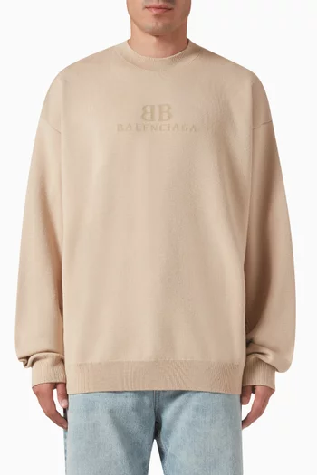 BB Logo Sweater in Wool-knit