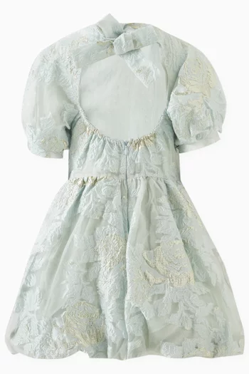 Callisto Flared Dress in Jacquard