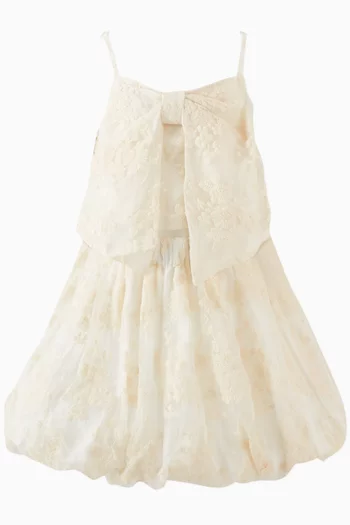 Desiree Bow A-line Top in Jacquard