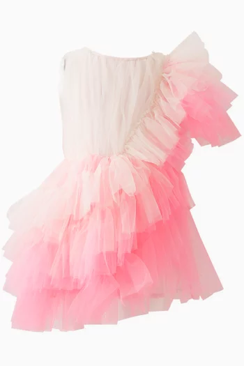 Ada Flared Dress in Mesh
