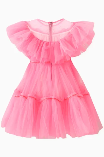 Shoshana Flared Dress in Mesh