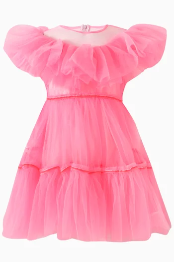 Shoshana Flared Dress in Mesh