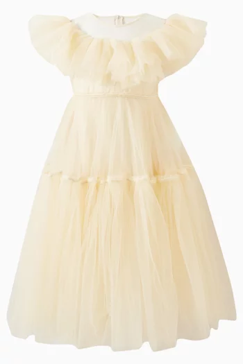 Shoshana Flared Dress in Mesh