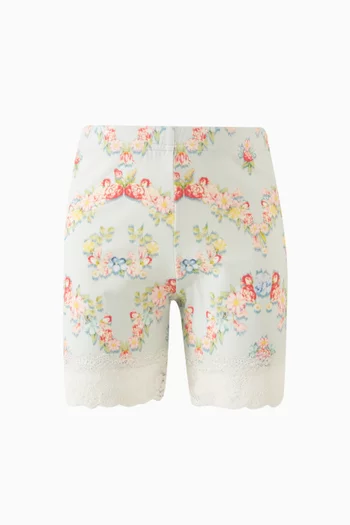 Liza Lace-trim Shorts in Jersey