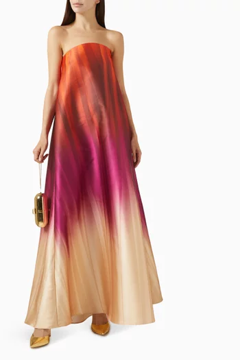 Gathered Strapless Dress