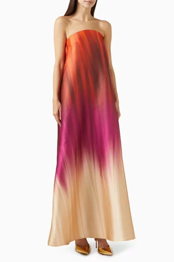 Gathered Strapless Dress