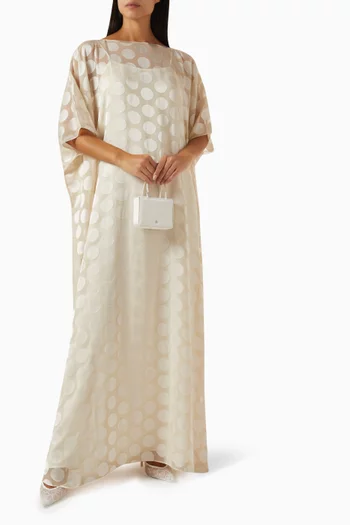 Sheer Cocoon Maxi Dress in Organza
