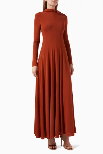 3D Bloom Maxi Dress