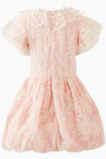 Maddie Flared Dress in Mesh