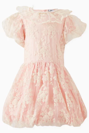 Maddie Flared Dress in Mesh