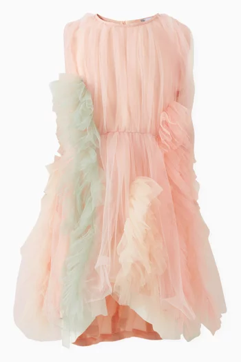 Esma Flared Dress in Mesh