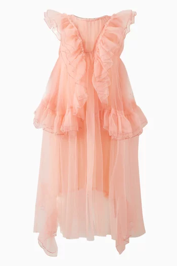 Rosella Flared Dress in Mesh