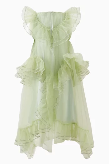 Rosella Flared Dress in Mesh