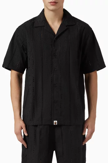 Embroidered Shirt in Cotton