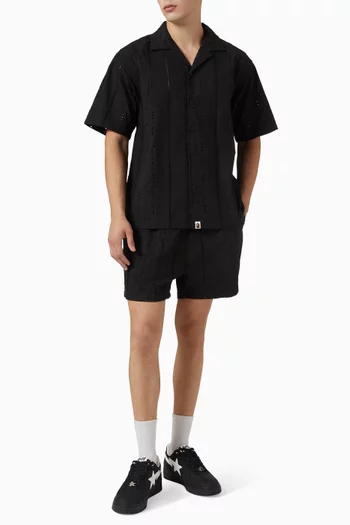 Embroidered Shorts in Cotton