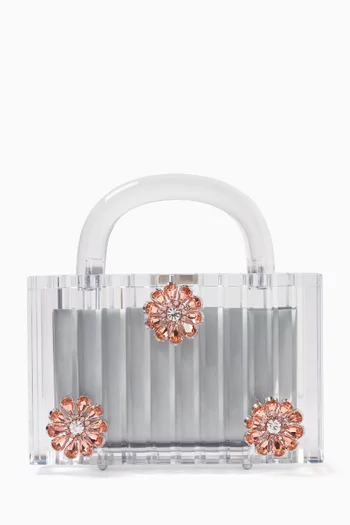Yara Flower Top-handle Bag in Acrylic