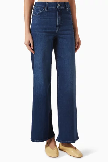 Le Slim Palazzo Jeans in Denim