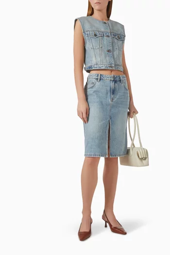 Midi Skirt in Denim