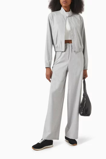 Bomber Jacket in Viscose-blend