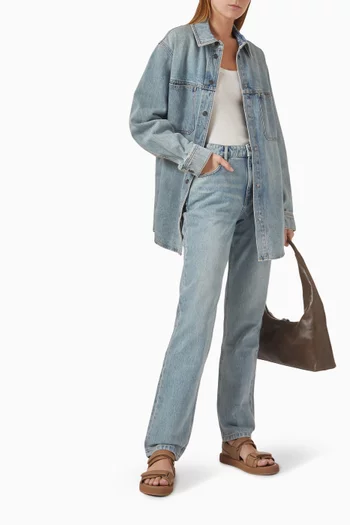 Straight-leg Slim-fit Jeans in Denim