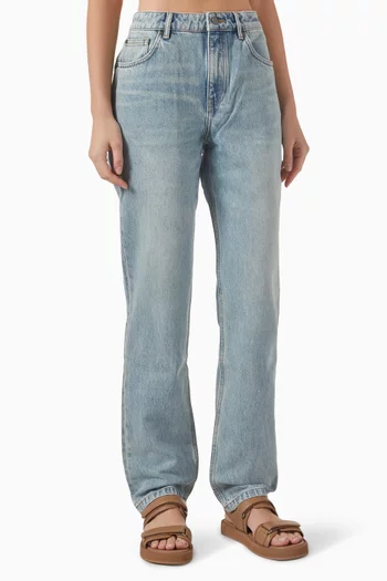 Straight-leg Slim-fit Jeans in Denim