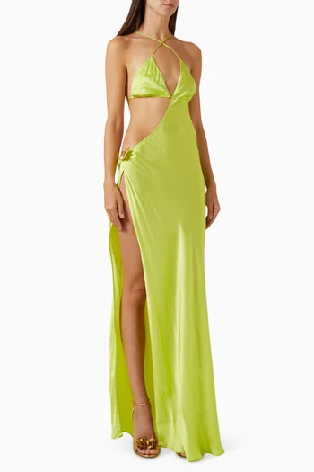 Villa Butterfly Maxi Dress in Viscose